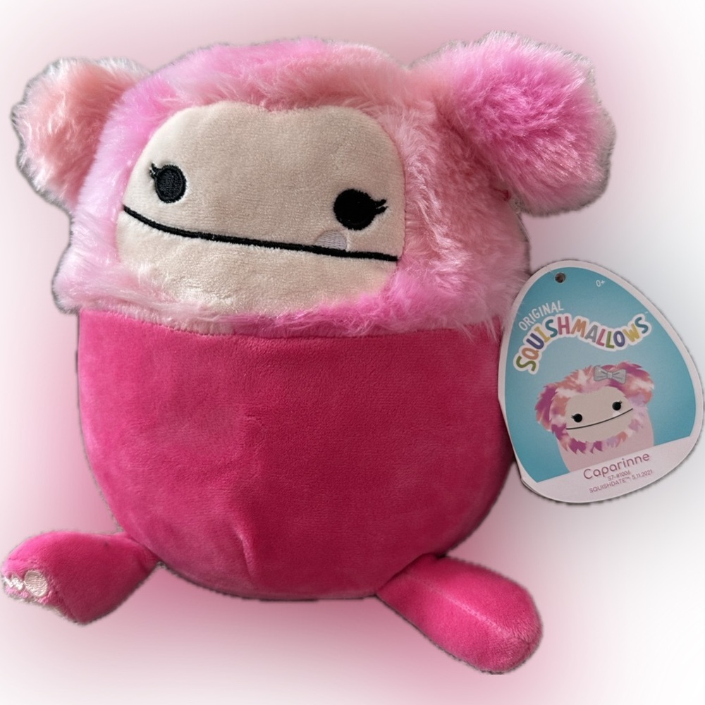 Nwt Caparinne 8" The Pink Bigfoot  Squishmallow